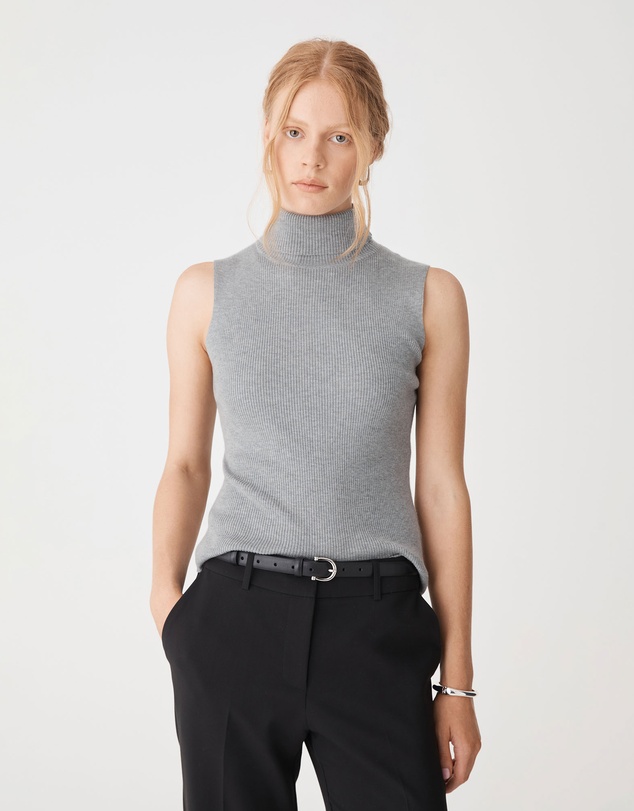 Forcast - Suzie Turtleneck Rib Knit Top