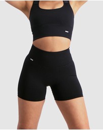 Aim'n - Ribbed Midi Biker Shorts