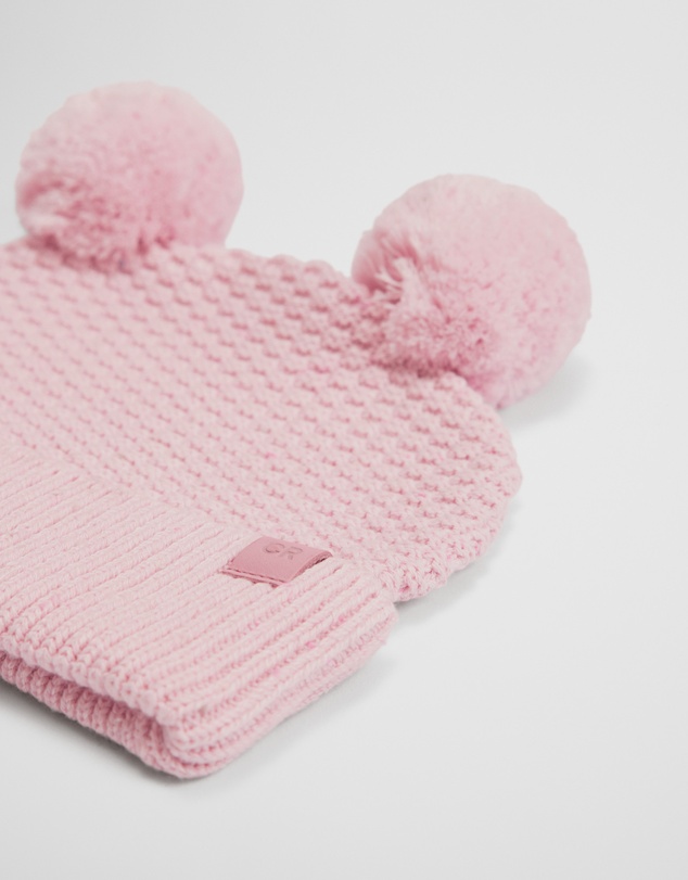 Country Road - Organically Grown Cotton Cord Pom Pom Knit Beanie