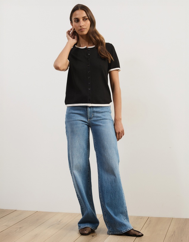 Atmos&Here - Brit Fine Knit SS Top