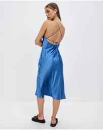 Third Form - Crush Bias Cowl Slip Dress