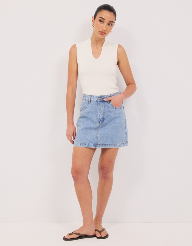 Calli - Cassie Denim Mini Skirt
