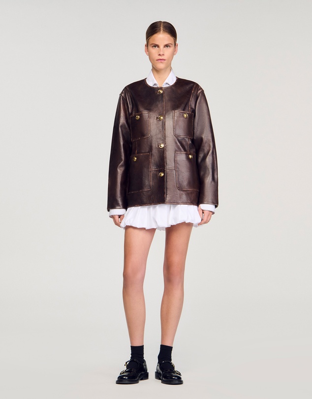 Sandro - Jerem Leather Jacket