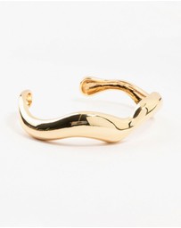 Lovisa - Gold Plated Organic Wave Wrist Cuff