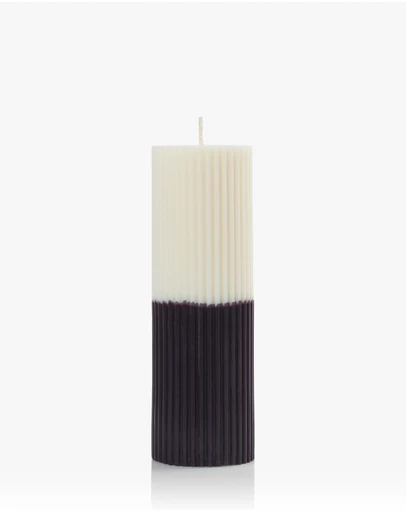 XRJ Celebrations - Pillar Two-Tone Dalmatian Candle