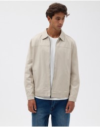 AERE - Recycled Cotton Twill Trucker Jacket