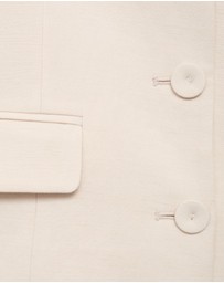 M.N.G - Cris Linen-Blend Jacket With Buttons
