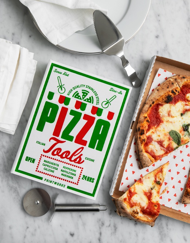 Printworks - Printworks The Essentials Pizza Tools-Red White