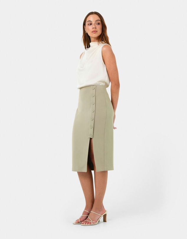 Forcast - Ace Side Button Skirt