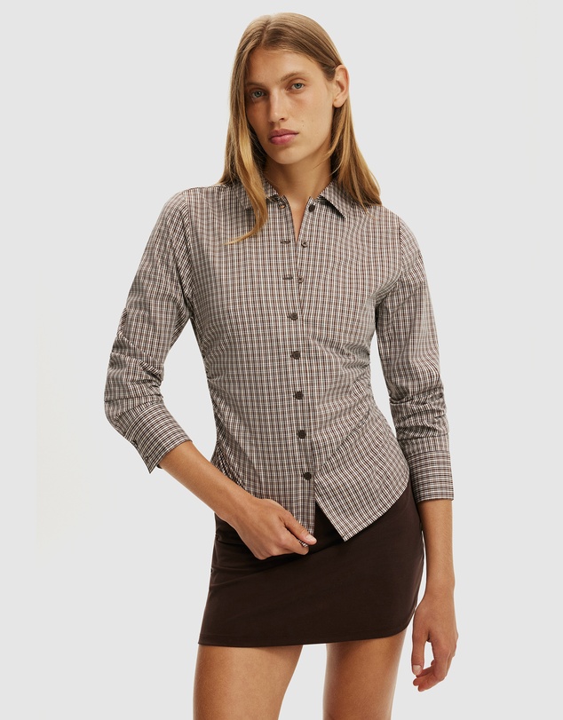 Cotton On - Peyton Gathered Long Sleeve Shirt