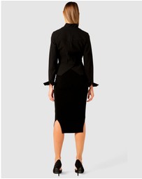 SACHA DRAKE - Front Zip Peplum Jacket