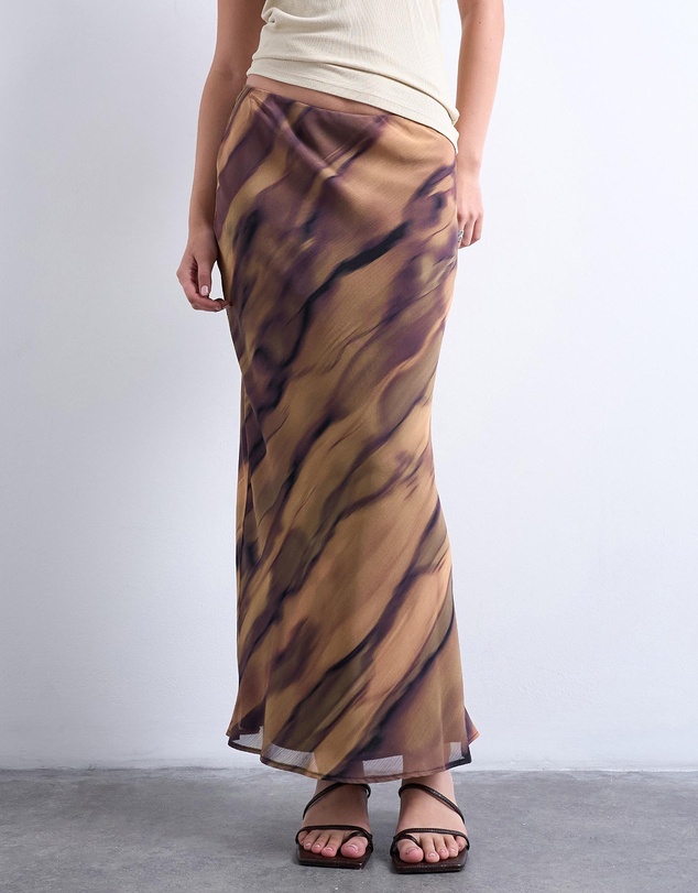 TOPSHOP - Chiffon Midi Skirt