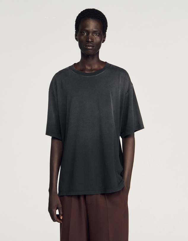 Sandro - Washed Black Tee Shirt
