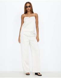 Dazie - Golden Hour Satin Drawstring Pants