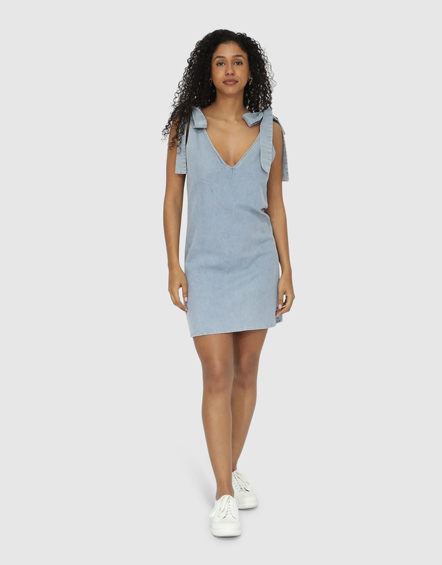 Belle & Bloom - Burning Love Tie Shoulder Mini Dress