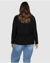 Love Your Wardrobe - Kayla Long Sleeve Rib Tee