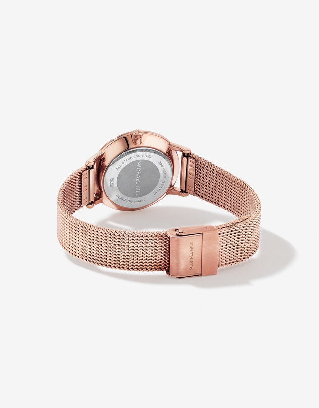 Michael Hill - Women's Mesh Watch in Rose Tone Stainless Steel