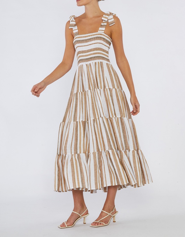 Amelius - Zanci Stripe Linen Dress