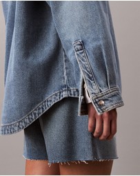 Calvin Klein Jeans - Denim Boyfriend Button-Down Shirt