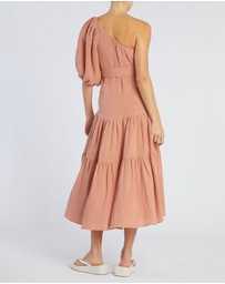 Amelius - Saloma Linen One Shoulder Dress