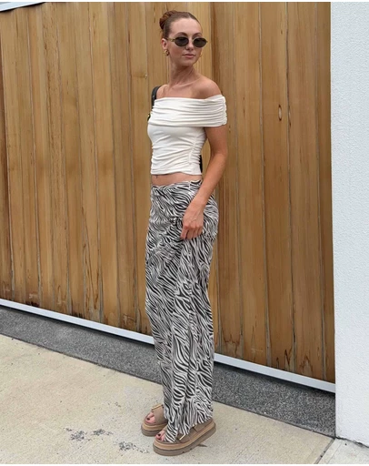 Alice In The Eve - Armani Cold Shoulder Top