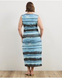 Atmos&Here Curvy - Lyra Mesh Gathered Midi Dress