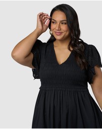 Something 4 Olivia - Anastasia Broderie Midi Dress