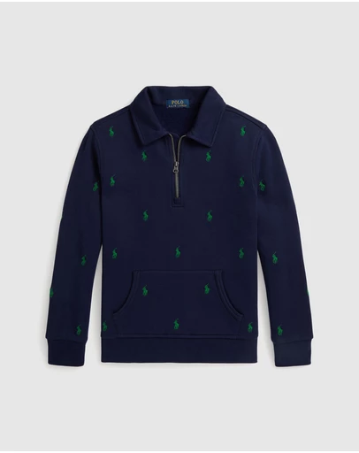 Polo Ralph Lauren - Polo Pony Fleece Collared Sweatshirt - Teens