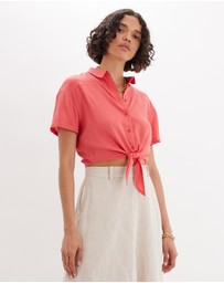 Amelius - Amabel Short Sleeve Crop Shirt