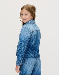 Calvin Klein Jeans - Kids Unisex Logo Trucker Jacket