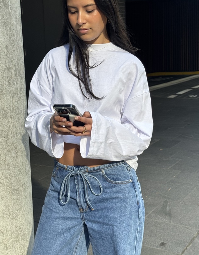 Dazie - Nostalgia Oversized Long Sleeve Tee