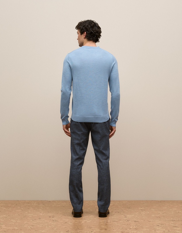 Trenery - Merino Classic Crew in Sky