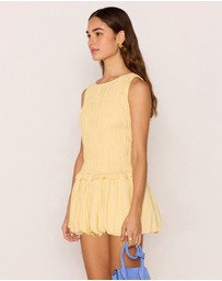 MINKPINK - Ciel Shirred Bubble Mini Dress