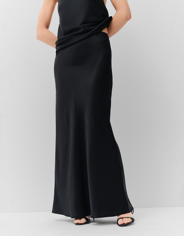 UNISON - Satin Slip Maxi Skirt