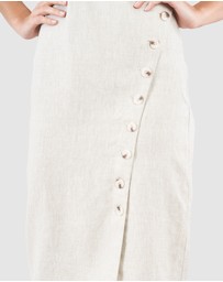 Amelius - Imari Linen Midi Dress