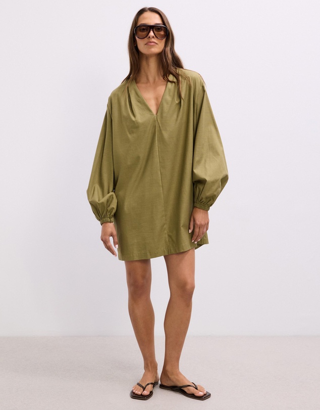The Fated - Greer Puff Sleeve Mini Dress