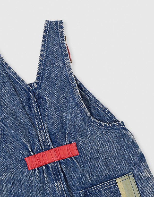 Goldie + Ace - Primary Pop Burton Denim Overalls - Babies-Kids