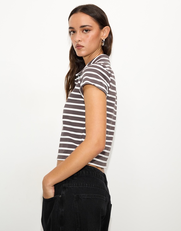 Dazie - Cove Collared Stripe Polo