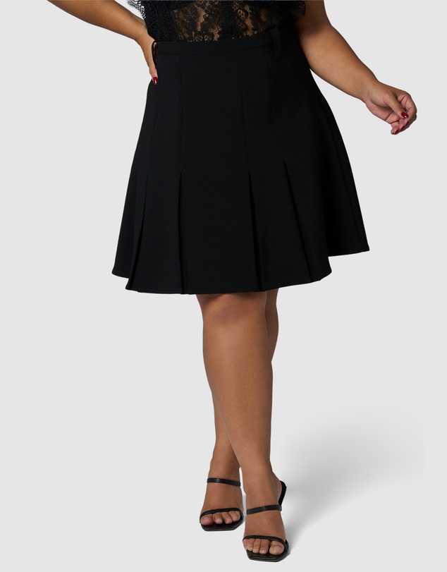 Sunday In The City - Empire Pleated Mini Skirt