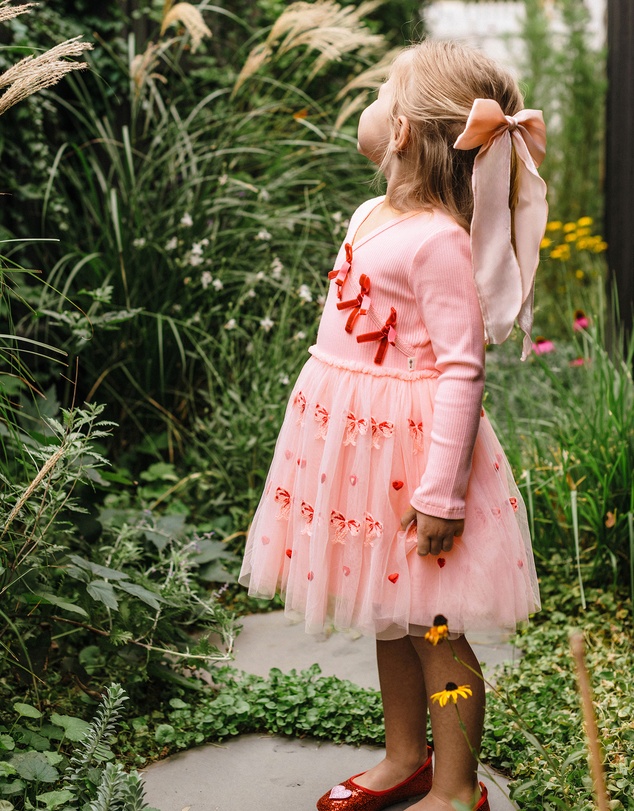 Fleur Harris - 'Days of Enchantment' Bow Tutu Dress in Pink