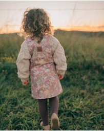 WITH LOVE FOR KIDS - Hazel Denim Pinafore Dress - Babies - Kids
