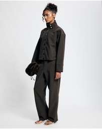 Lover - Genevieve Suede Look Pants