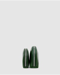 Republic of Florence - Duo Green Leather Pouch Set