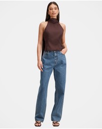 Forever New - Millie High Neck Cape Top