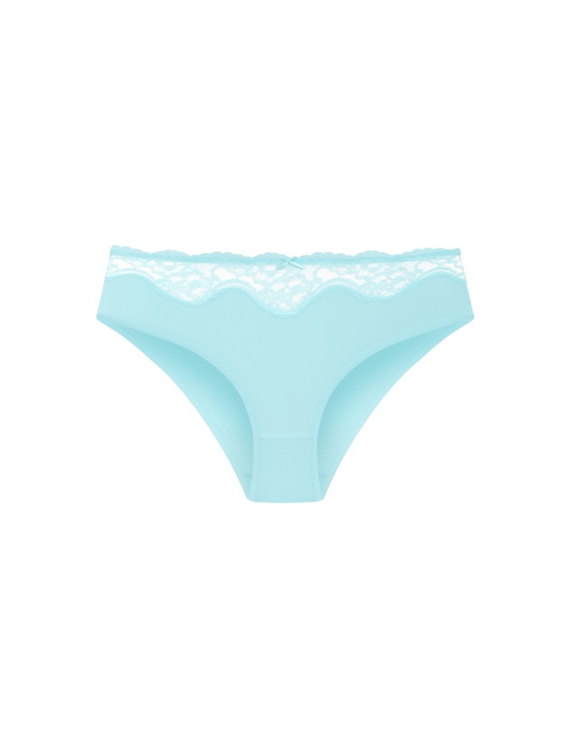 City Chic - Plus size Smooth & Chic Micro 3 Pack Shorty - blue tint teal black