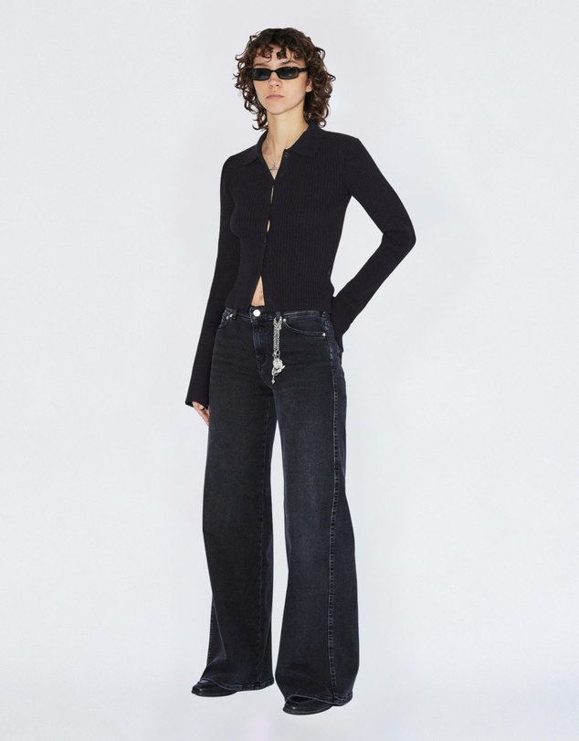 Dr Denim - Eliza Knit Top Black