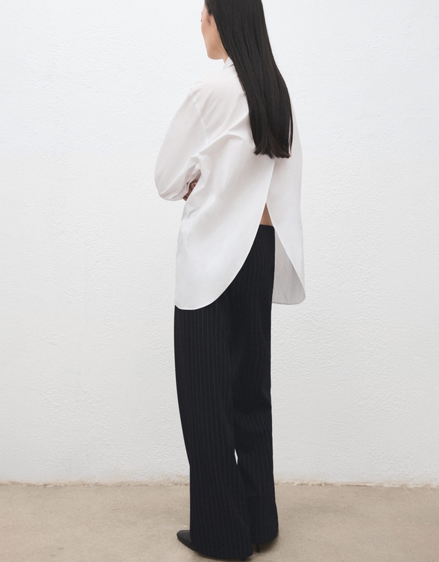 M.N.G - Chalk-Stripe Straight Trousers