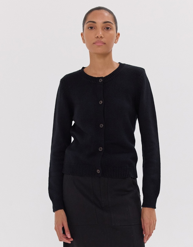 Cloth & Co. - The Vintage Cardigan | Black