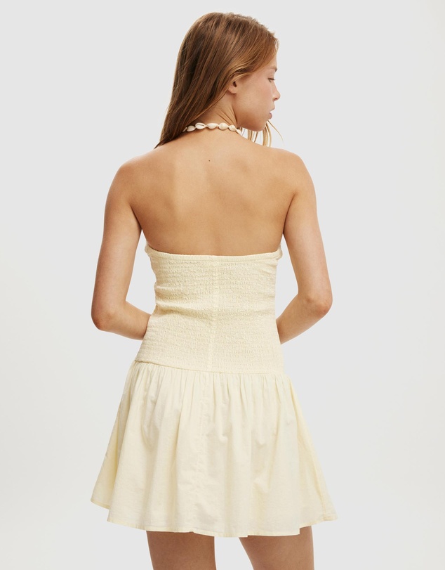 Cotton On - Shirred Tube Mini Dress