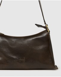 Florence - The Laura Chocolate Leather Shoulder Bag
